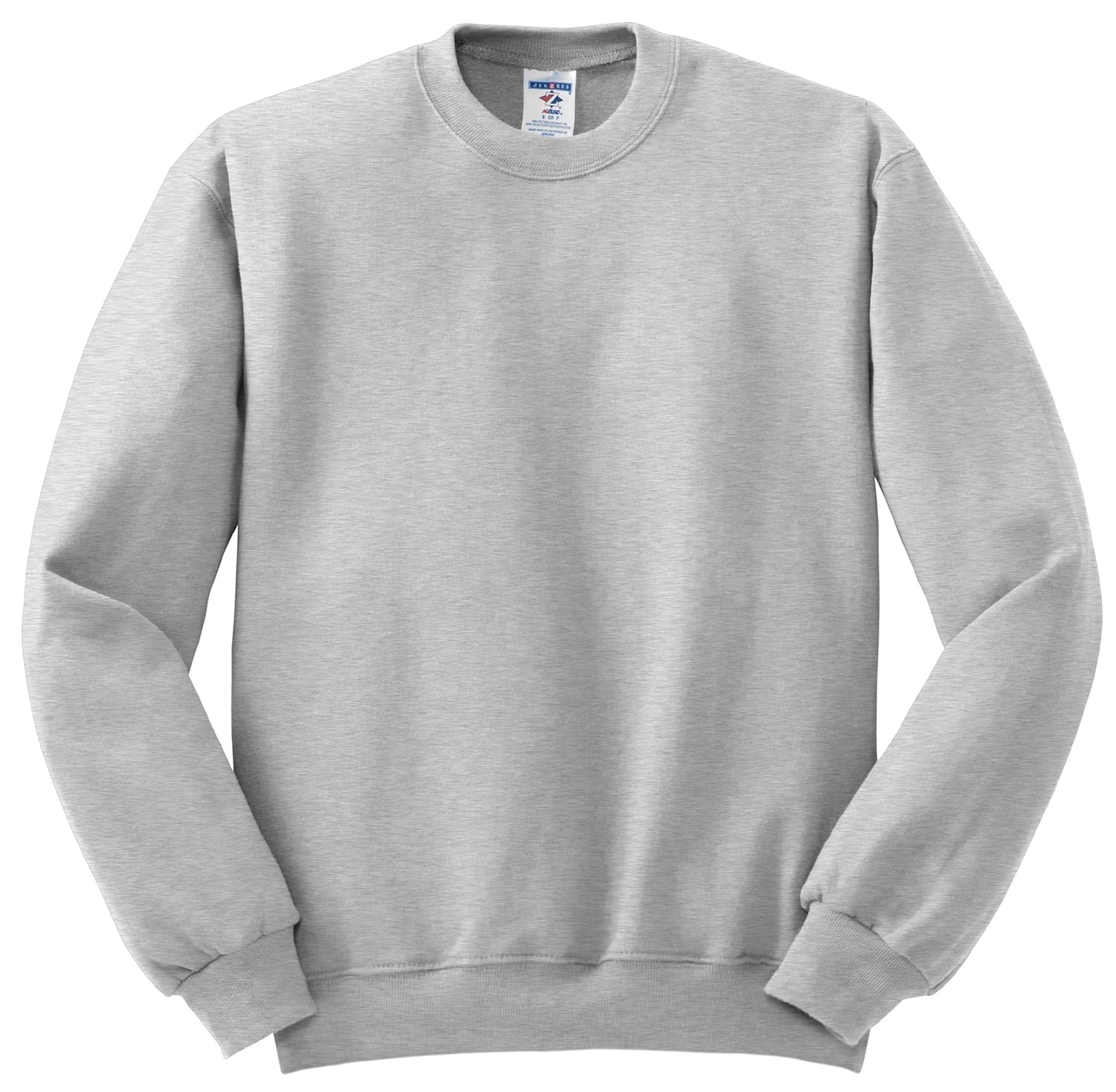 jerzees - crewneck sweatshirt. 562m, medium, birch